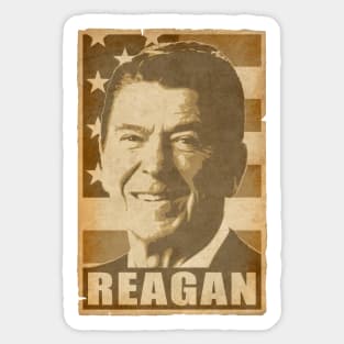 Ronald Reagan Propaganda Pop Art Sticker